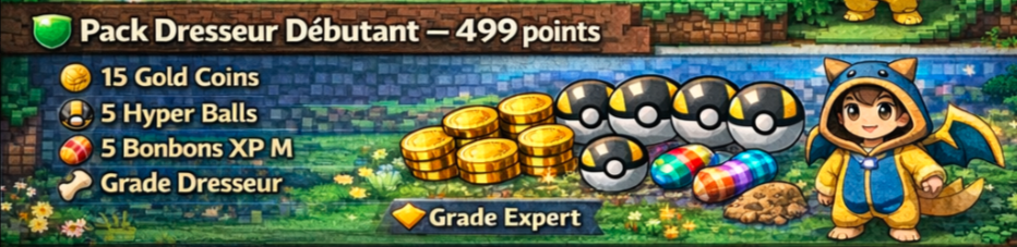 Pack Dresseur Débutant